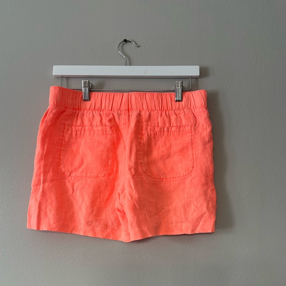 Lilly Pulitzer Orange Linen Shorts - Picture 3 of 5
